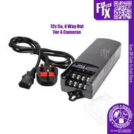 FunTechX 12V 5A / 12V 10A / 12V 20A CCTV Power Supply For Analog CCTV Security Camera Power Box For 