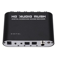 【BBI】-Digital to Analog 5.1 Channel Stereo AC3 Audio Converter Optical SPDIF Coaxial AUX 3.5Mm to 6R