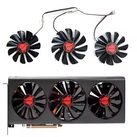 New 95MM 85MM 4PIN CF1010U12S Fan for Radeon RX 5600XT 5700 5700XT 6GB THICC III Ultra Snow Wolf Ove