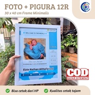 12R Photo Frame (30x40cm) Glass Frame/ Premium Photo Print/ Minimalist Photo Frame/