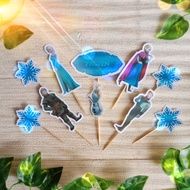 Topper Cake / Hiasan Kue Kertas Karakter Frozen