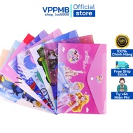 Cute cartoon button bag, A4 document button bag