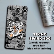 CC3 Flexible rubber softcase/ for tecno spark 30c one piece anime character Motif tecno spark 30c Te