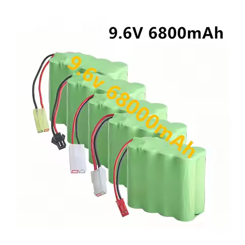 AA 9.6V 6800mah NiMH Battery For Rc toys Cars Tanks Robots Boats Guns 9.6 v Rechargeable Battery 8* 