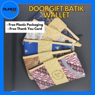 Doorgift Batik Wallet Zip Size 19 cm - Zipper Coin Plastic Packaging Wedding Doorgift haji Birthday