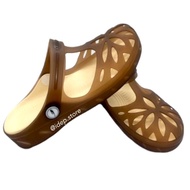 Dép sục nhựa dẻo đi mưa giày sandal bít mũi nữ lỗ thoáng khí siêu nhẹ chống nước Maipy G042