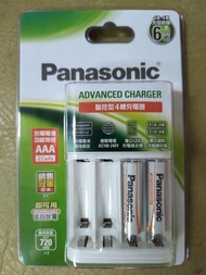 【Panasonic 國際牌】四槽鎳氫充電電池充電器 BQ-CC17+4號電池2入套裝組 K-KJ17LG02TW