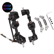 2Pcs Front and Rear Portal Axle with Metal Drive Shaft for  C14 C24 C24-1 C34 C44 B14 B24 1/16 RC Ca