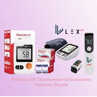 [Max Bundle] Original LexCare Thermometer Oximeter USB Digital Blood Pressure Monitor Sinocare Glucosemeter Bundle