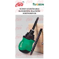 PRC TUOSEN 2IN1 STUBBY EXTENDABLE RATCHETING MAGNETIC SCREWDRIVER BIT SET PHILIPS SLOTTED TORX STAR 