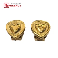 CELINE復古 Logo 愛心耳環