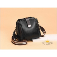 (MG)Women Mini Casual Fashion Polo Sling Bag Crossbody Shoulder Small Bag Beg Tangan Wanita Murah Pe