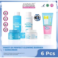 HKM Animate Skincare 5-in-1 Facial PACKAGE Series + Sunscreen [PACKAGE CONTENTS 6]