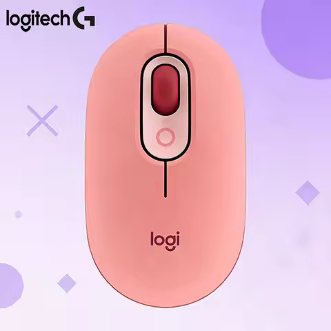 Logitech M350 POP Dopamine Mouse, Silent Click, Portable and Non-Slip, Ideal for Office, Dorms, and 
