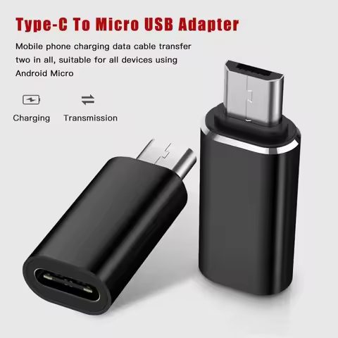Type-C Adapter USB C to Micro USB Cable Alloy Micro USB Male to Type C Female Adapter Converter Conn