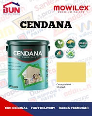 Mowilex Cendana Interior Paint Cat Tembok 25 KG - CANARY ISLAND (TINTING) KEMASAN 20 LITER