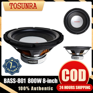 TOSUNRA 8 inches instrumental speaker amplifier 800W 4 Ohms Modified Woofer Speaker Car audio 801