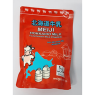 MEIJI นมผงแท้ 100 % ผงนมกลิ่นฮอกไกโด ละลายง่าย ขนาดน้ำหนัก 480 กรัม MEIJI 100% real milk powder, Hokkaido milk powder, easily dissolved, weight 480 g.