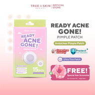 [ NEW ] True to Skin - Ready Acne Gone! Pimple Patch 15pcs Ultra Thin - Sticker penghilang jerawat d