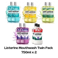 Listerine Antiseptic Mouthwash 750ml x 2