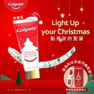 高露潔 - 聖誕閃耀限量版牙膏 2025年新版 聖誕必買 交換禮物 買6支牙膏送相機 聖誕卡 附聖誕樹及聖誕花閃片 雜果賓治味
