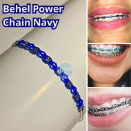 Behel Copot Pasang Sendiri Karet Power Chain Warna Biru Navy ATAS