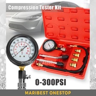 8pcs Automotive Petrol Engine Cylinder Compression Tester Kit Gauge Car Motorcycle Gasoline Test Too