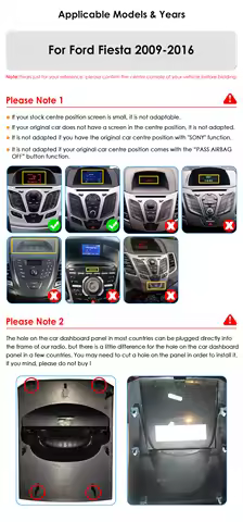 Hizpo 9.7‘ 360Camera Car Intelligent Systems Android Car Radio For Ford Fiesta 2009-2016 Multimedia 