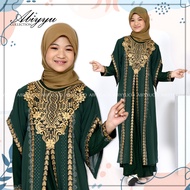 Abiyyuco TA9027A | Gamis Abaya Turkey Anak Perempuan  Turki Remaja Hitam Turky Warna dan Putih Mewah