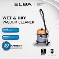 ELBA Wet & Dry Vacuum Cleaner EV-6720 - HEPA Filter Suction Power: 180W (20L / 1200W)