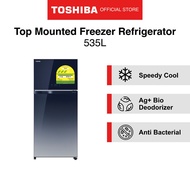 Toshiba GR-AG58SA(GG) / GR-AG58SA(XK) Top Mount Freezer Fridge, 535L, Energy Rating 3 Ticks