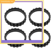 <SWEETBB>4X Vacuum Robot Tires for Wheels Series 5/6/7/8/9/I7 S9+ Anti-Slip