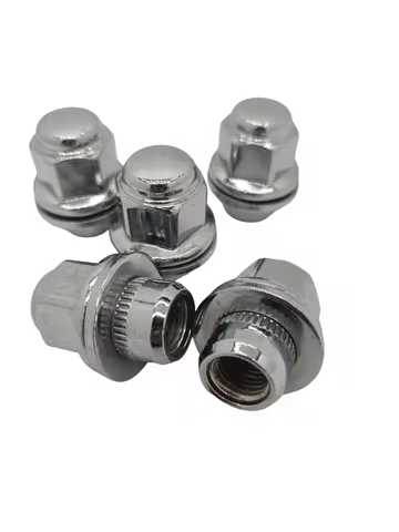 Car Chrome M12x1.5 Wheel Lug Nuts Carbon Steel Mag Seat Washer For Lexus ES300 IS300 GS450h ES350 To