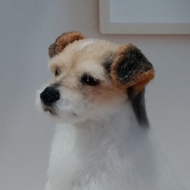 訂購逼真的客製化微型傑克羅素梗犬雕像