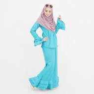 [S-10XL] Muslimah Baju Kurung Moden Plus Size Nursing Baju Raya Kurung Peplum 2019 Nursing Muslimah Dress