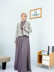 Danika Luxury Lavanya Dress | Gamis Muslim Wanita Remaja Dewasa Katun Kotak Simple Mewah Nyaman Keki