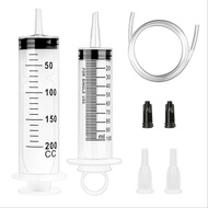 150ml-500ml Large Capacity Syringe Syringe Reusable Pump Measuring 1.3m Tube Feeding Ink Big Syringe