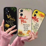 Oppo Reno 8 / Reno8 5G / Reno8z case with calligraphy meaning peace of mind, fortune, parents