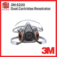 3M 6200 AAD Dual Cartridge Halfpiece ( Double Filter )