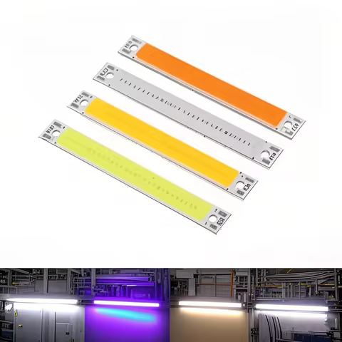 3V-4V DC 60mm 8mm LED COB Strip 1W 3W Warm Cold White Blue Red COB LED Light Source For DIY Bicycle 