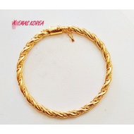 Gelang pintal EMAS BANGKOK Jewellery Bangle golden plated