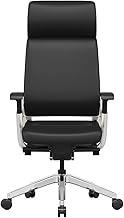 HDZWW Boss Chair Ergonomic Office Chair with Multifunctional 3D Armrest, Luxury High-end Managerial Executive Chairs, Adjustable Lifting Swivel Computer Chair for Work Home (Color : Black)