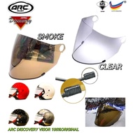 TOPI ARC DISCOVERY VISOR 💯 % ORIGINAL SMOKE & CLEAR BUATAN MALAYSIA 🇲🇾