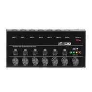 6 8 Kênh Mini Bộ trộn âm thanh Bộ trộn âm thanh Mini Stereo Mixer Xách Tay cực thấp Tiếng Ồn Dòng Mi