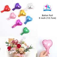 5 inch Foil Balloon (5.7cm) / Gift Balloon Mini Balloon Small Balloon Flower Balloon Cake Topper Bal