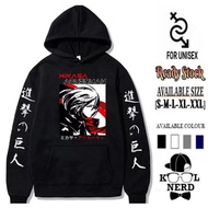 COOL ANIME HOODIE SWEATER AOT MIKASA ACKERMAN CHARACTER WOMEN'S FIGURE ATTACK ON TITAN COOL