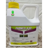 4L Farmco-K40  / MCPA-Potassium 40% / Racun Keladi Agas / Sesuai guna pada padi / NU 40K /Fezone  40