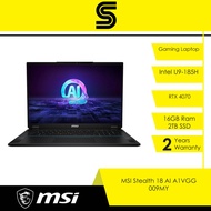 MSI Stealth 18 AI Studio A1VGG 009- 18" UHD+ Mini LED IPS/Intel U-9 185H/32GB DDR5/2TB SSD/RTX4070/W
