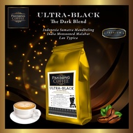ULTRA-BLACK, The Dark Blend. Indonesia Sumatra Mandheling, India Monsooned Malabar, Lao Typica. by Paksong Coffee Company. 250g Coffee Beans