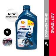 SHELL ADVANCE AX7 10W40 4T ENGINE OIL MALAYSIA API SN JASO MA2 / INDONESIA 1L
